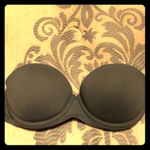 Gray, PINK strapless push up bra